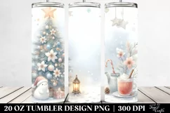 Pastel Christmas Tree, Digital Painting | 20 oz Tumbler Product Image 2