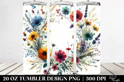 Colorful Wild Flowers | 20 oz Tumbler Product Image 2