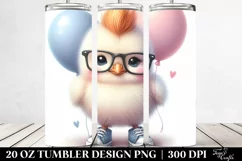 Cute Baby Chicken with es 20 Oz Tumbler Product Image 2
