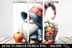 Watercolor Gnome Hat | 20 Oz Tumbler Product Image 2