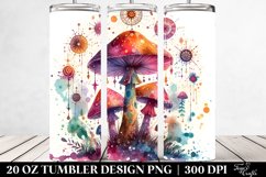 Magical Celestial Mushroom Clipart 20 Oz Tumbler Product Image 2