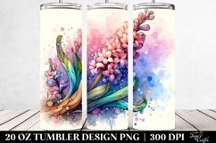 Abstract Wooden Hyacinth | 20 oz Tumbler Product Image 2