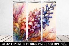 Abstract Wooden Hyacinth | 20 oz Tumbler Product Image 2