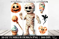Funny Halloween Mummy 20 Oz Tumbler Product Image 2
