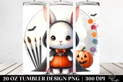 Simple Halloween Bunny 20 Oz Tumbler Product Image 2