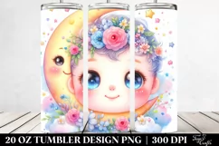 Small Baby Moon Stars 20 Oz Tumbler Product Image 2