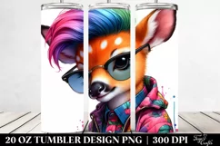 Cute Baby Deer Watercolor | 20 oz Tumbler Product Image 2