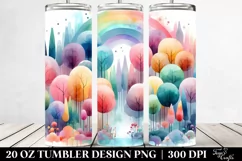 Colorful Abstract Rainbow Trees | 20 oz Tumbler Product Image 2