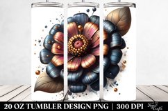 Glossy Zinnia Design | 20 Oz Tumbler Product Image 2