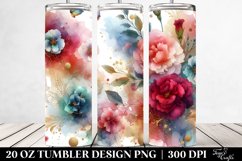 Colorful Small Carnation Tumbler Product Image 2