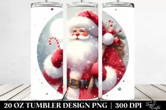 Simple Christmas Santa | 20 oz Tumbler Product Image 2