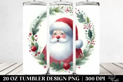 Simple Christmas Santa | 20 oz Tumbler Product Image 2