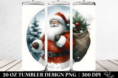 Simple Christmas Santa | 20 oz Tumbler Product Image 2
