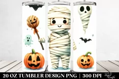 Simple Funny Halloween Mummy | 20 oz Tumbler Product Image 2
