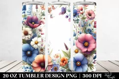 Wild Flowers Vibrant Frame | 20 Oz Tumbler Product Image 2