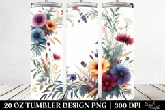 Wild Flowers Vibrant Frame | 20 Oz Tumbler Product Image 2