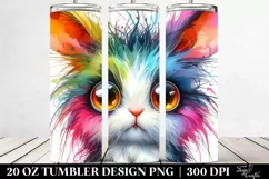 Colorful Baby Rabbit with Crazy Eyes | 20 oz Tumbler Product Image 2