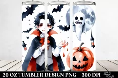 a Simple Funny Vampire Halloween Clipart | 20 oz Tumbler Product Image 2