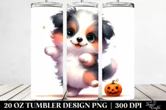 Dancing Border Collie Halloween 20 Oz Tumbler Product Image 2