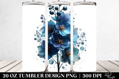 Glossy Delphinium Design | 20 Oz Tumbler Product Image 2