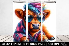 Expressive Highlandcow Tumbler Design Product Image 2