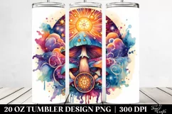 Magical Celestial Mushroom Clipart 20 Oz Tumbler Product Image 2