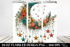 Vintage Half Moon with Stars 20 Oz Tumbler Product Image 2