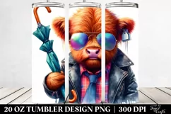 Expressive Highlandcow Umbrella Tumbler Product Image 2