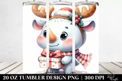 Expressive Baby Rhino in Pastel Colors Product Image 2