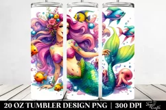 Funny Mermaid | 20 oz Tumbler Product Image 2