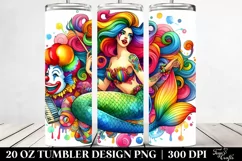 Funny Mermaid | 20 oz Tumbler Product Image 2