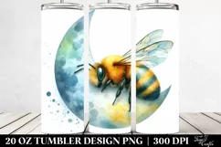 Colorful Sleeping Bee Clipart 20 Oz Tumbler Product Image 2