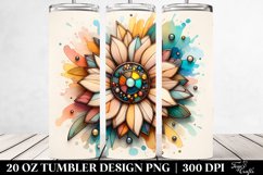 Abstract Sunflower Tumbler Art Product Image 2