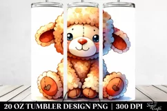 Colorful Brownish Plush Lamb | 20 Oz Tumbler Product Image 2