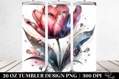 Detailed Tulip | 20 oz Tumbler Product Image 2
