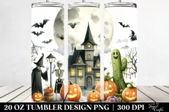 Funny Halloween Scene Clipart 20 Oz Tumbler Product Image 2