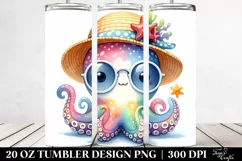 Cute Baby Octopus 20 oz Tumbler Product Image 2