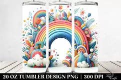 Colorful Rainbow 20 oz Tumbler Product Image 2