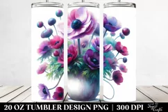 Vibrant Anemone Pot 20 oz Tumbler Product Image 2