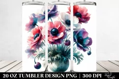 Vibrant Anemone Pot 20 oz Tumbler Product Image 2