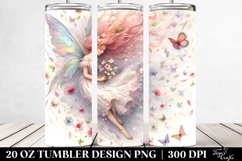 20 Oz Tumbler Sublimation | Tumbling Fairy with Spring Product Image 2