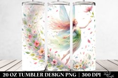 20 Oz Tumbler Sublimation | Tumbling Fairy with Spring Product Image 2