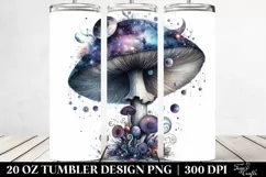 Colorful Celestial Mushroom | 20 oz Tumbler Product Image 2
