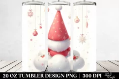 cute Christmas Gnomes View from Behind 20 oz Tumbler Product Image 2