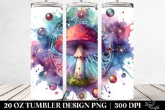 Vibrant Celestial Mushroom, Sublimation Clipart Product Image 2