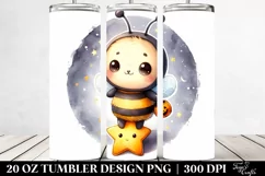 Retro Baby Bee on Star for Halloween 20 Oz Tumbler Product Image 2