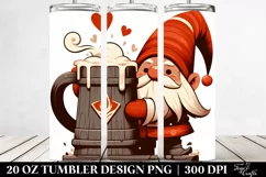 Festive Gnome with Huge Mug 20 Oz Tumbler Product Image 2