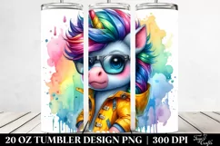 Baby Unicorn Raincoat Tumbler Product Image 2