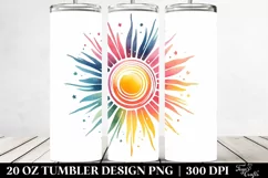 Colorful Simple Sun | 20 Oz Tumbler Product Image 2