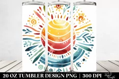 Colorful Simple Sun | 20 Oz Tumbler Product Image 2